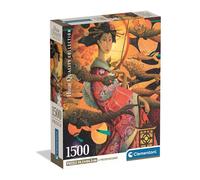 Clementoni - Puzzle 1500 Pezzi per Adulti e Ragazzi, Illustrazione Giapponese Koinobori Dance, Idea Regalo, Compact Box, Made in Italy, 59,5x84,5, Poster Incluso, 31756