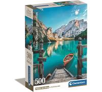 Clementoni Puzzle Collection - Braies Lake - 500 Pezzi - Puzzle Adulti, Poster Incluso, Puzzle Paesaggio, Divertimento Per Adulti, Made In Italy, 35538