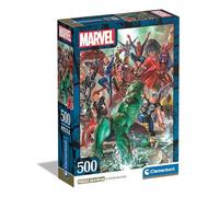 Clementoni Puzzle Marvel - 500 Pezzi - Puzzle Adulti, Poster Incluso, Puzzle Mar