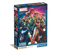 Clementoni - Marvel The Avengers Avengers-1000 Pieces, Poster Included, Superher