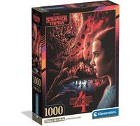 Clementoni - Puzzle 1000 Pezzi per Adulti e Ragazzi, Special Series, Tema Serie TV Netflix Stranger Things, con Poster Incluso, Compact Box, Idea Regalo Uomo e Donna, Made in Italy, 50x70 cm, 39981
