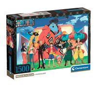 Clementoni - Puzzle 1500 Pezzi per Adulti e Ragazzi, Illustrazione One Piece con Poster Incluso, dalla Serie Anime e Manga, Compact Box, Idea Regalo Uomo e Donna, Made in Italy, 84,5x59,5 cm, 31746