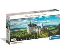 Clementoni - Puzzle Panorama del castello di Neuschwanstein - 1000 Pezzi