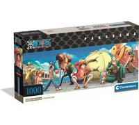 Dragon Ball Super Puzzle Panoramico, 1000 Pezzi, 98x33 cm, Include Poster, Clementoni