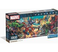 Clementoni - Puzzle 1000 Pezzi per Adulti e Ragazzi, Special Series, Tema Eroi Marvel con Poster Incluso, Compact Box, Idea Regalo Uomo e Donna, Made in Italy, 98x33 cm, 37056