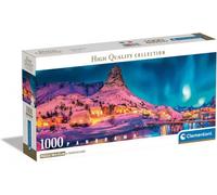Clementoni - Puzzle Panorama notturno dell'isola di Lofoten - 1000 Pezzi