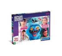 Clementoni - Puzzle per Bambini 104 Pezzi Super, per Bambini 6+ Anni, Illustrazione con i Saja Boys della serie K-pop Demon Hunters, Idea Regalo, Made in Italy, 48,5x33,5 cm, 27243