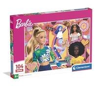 Clementoni - Puzzle per Bambini 104 Pezzi Super, per Bambini 6+ Anni, Illustrazione con Personaggi dal Mondo Barbie, Idea Regalo, Made in Italy, 48,5x33,5 cm, 25007