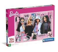 Clementoni - Puzzle per Bambini 104 Pezzi Super, per Bambini 6+ Anni, Illustrazione con Personaggi dal Mondo Barbie, Idea Regalo, Made in Italy, 48,5x33,5 cm, 25008