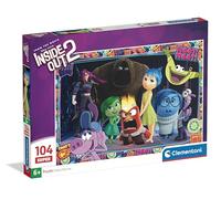 Clementoni - Puzzle per bambini Supercolor 104 pezzi - Inside Out 2, 6+ anni, 38x27 cm