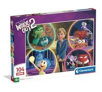 Clementoni - Puzzle per Bambini 104 Pezzi Supercolor, per Bambini 6+ Anni, Illustrazione con Personaggi dal Cartone Disney Inside Out 2, Idea Regalo, Made in Italy, 38x27 cm, 25066