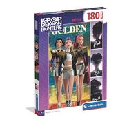Clementoni - Puzzle per Bambini 180 Pezzi Super, per Bambini 7+ Anni, Illustrazione con Personaggi della Serie K-pop Demon Hunters, Idea Regalo, Made in Italy, 33,5x48,5 cm, 21761