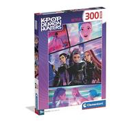 Clementoni - Puzzle per Bambini 300 Pezzi Super, per Bambini 9+ Anni, Illustrazione con Personaggi della Serie K-pop Demon Hunters, Idea Regalo, Made in Italy, 33,5x48,5 cm, 21760