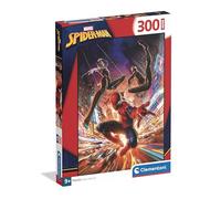 Clementoni - Puzzle per Bambini 300 Pezzi Super, per Bambini 9+ Anni, Illustrazione con Supereroe Marvel Spiderman, Idea Regalo, Made in Italy, 33,5x48,5 cm, 21753