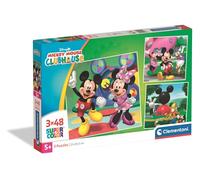 Puzzle - Clementoni: Puzzle 3x48 Pz - Mickey Mouse