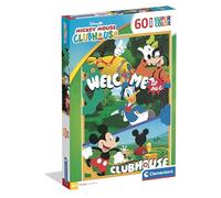 Clementoni - Puzzle per Bambini 60 Pezzi Supercolor Maxi, per Bambini 4+ Anni, Illustrazione Mickey Mouse, Idea Regalo, Made in Italy, 42x62 cm, 26316