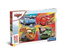 Clementoni - Puzzle per Bambini 60 Pezzi Supercolor, per Bambini 4+ Anni, Illustrazione Disney Cars, Idea Regalo, Made in Italy, 62x42 cm, 26332