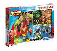 clementoni Puzzle Power Players 3x48 pezzi 1 St