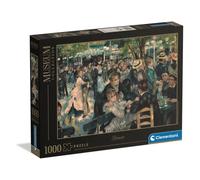 Clementoni - Puzzle 1000 Pezzi Arte per Adulti e Ragazzi, Museum Collection, Tema Bal au Moulin de la Galette di Renoir, Idea Regalo Uomo e Donna, Made in Italy, 70x50 cm, 37091