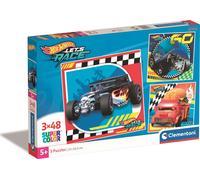 Clementoni - Puzzle Ruote calde 3x48 - 40-99 Pezzi
