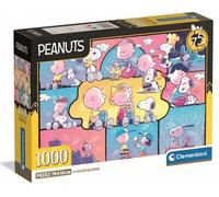 Clementoni Puzzle Peanuts, 1000 Pezzi, 70x50 cm, con Poster Incluso, Edizione 75° Anniversario