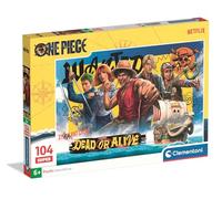 Clementoni | Puzzle Super One Piece per Bambini 6 Anni+ | 104 Pezzi | Dimensioni 48,5 x 33,5 cm | Sviluppo logico e manuale | Attività senza schermo | Idea Regalo Bambino