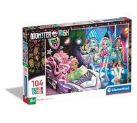 Clementoni Puzzle Supercolor - Monster High - 104 Pezzi, Puzzle Bambini 6 Anni, Sviluppa Capacità di Osservazione, Logica e Manualità, Puzzle Cartoni Animati, Made In Italy, 25783