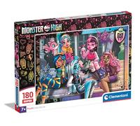 Clementoni Puzzle Supercolor - Monster High - 180 Pezzi, Puzzle Bambini 7 Anni, Sviluppa Capacità di Osservazione, Logica e Manualità, Puzzle Cartoni Animati, Made In Italy, 29791