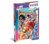 Clementoni - Puzzle Supercolor Winx Club 104 Pezzi, per Bambini 4+ Anni, Colorata Illustrazione dei Personaggi del Cartone Animato, Idea Regalo, Made in Italy, 42x62 cm, 23004