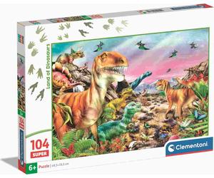 Clementoni - Puzzle Terra dei dinosauri - 100 Pezzi