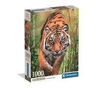 Clementoni - Puzzle 1000 Pezzi per Adulti e Ragazzi, Illustrazione The Hunter's Path, Idea Regalo, Compact Box, Made in Italy, 70x50 cm, Poster Incluso, 37108