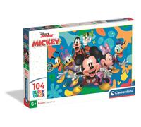 Clementoni - Puzzle Topolino e gli amici 104 maxi - 100 Pezzi