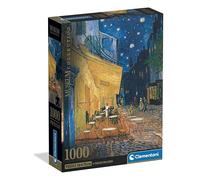 Clementoni - Puzzle Van Gogh 1000 Pezzi Arte, per Adulti e Ragazzi, Museum Collection, Tema Caffè di Notte, con Poster Incluso, Compact Box, Idea Regalo Made in Italy, 50x70 cm, 39969