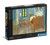 Clementoni - Puzzle Van Gogh 1000 Pezzi Arte, per Adulti e Ragazzi, Museum Collection, Tema Camera da Letto ad Arles, Idea Regalo Uomo e Donna, Made in Italy, 70x50 cm, 37092