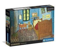 Clementoni - Puzzle Van Gogh 1000 Pezzi Arte, per Adulti e Ragazzi, Museum Collection, Tema Camera da Letto ad Arles, con Poster Incluso, Compact Box, Idea Regalo Made in Italy, 70x50 cm, 39968