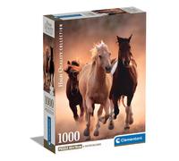 Clementoni Running Horses Puzzle 1000 pz Animali NEW