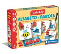 Clementoni Sapientino - Alfabeto e Parole, Gioco Educativo Bambini 3-5 Anni per Imparare Lettere e Parole Scrivendo con Il Metodo Ricalco di Tessere in Cartone, Made in Italy, Lingua Italiana, 16873