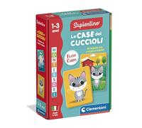 Clementoni Gioco educativo Sapientino Montessori - Le Case dei Cuccioli, 48 carte tattili 1-3 anni