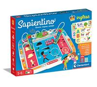 Clementoni Sapientino - Banchetto Inglese con 16 Schede Educative Illustrate, 32 attività e 2 Penne Interattive, Gioco Educativo 3-6 Anni, Made in Italy, Lingua Italiana, 16387