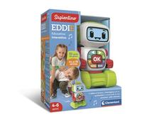 Clementoni Sapientino - Eddie Robot Educativo Interattivo, Gioco Educativo Bambini 4-6 Anni, Robot Parlante con Schermo LCD, Impara Lettere Numeri Emozioni e Musica, Lingua Italiana, 16713