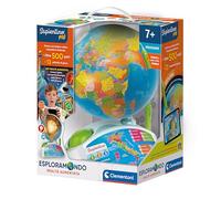 Clementoni - Sapientino Esploramondo Realtà Aumentata, Mappamondo Educativo per Bambini dai 7 Anni in su, Globo Educativo con Penna Interattiva e App Dedicata, Made in Italy, Lingua Italiana, 16032