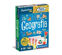 Clementoni Sapientino più - Testa a Testa Geografia, Gioco Educativo per Bambini 6-10 Anni, 300 Quiz Divertenti sulla Geografia dell'Italia e del Mondo, Made in Italy, Lingua Italiana, 16441