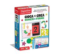 Clementoni Sapientino - Gioca e Crea i Numeri - Stencil e Cifre Puzzle da Comporre, Gioco Educativo per Imparare i Numeri, Bambini 3-6 Anni, Made in Italy, Multicolore, Medio