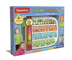 Clementoni Sapientino - Il Grillo Parlante, Gioco Educativo Bambini 2-5 Anni, 36 Tasti Interattivi, 6 Modalità di Gioco, Impara Alfabeto, Parole, Numeri e Musica, Made in Italy, Lingua Italiana, 16801