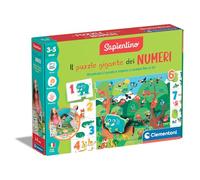 Clementoni Sapientino - Il Puzzle Gigante dei Numeri, Gioco Educativo Bambini 3-5 Anni, Puzzle 100x70 cm con Tessere per Imparare a Contare, Made in Italy, Lingua Italiana, 16875
