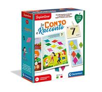 Clementoni Sapientino Io Conto e racconto, Gioco educativo 4 Anni, Gioco per Imparare a Leggere e contare, Materiali 100% riciclati, Made in Italy, Play for Future, 16272