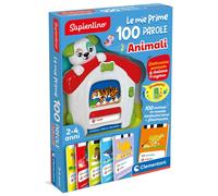 Clementoni Sapientino - Le Mie Prime 100 Parole Animali, Gioco Educativo Elettronico, Bambini 2-4 Anni, 50 Carte Double-Face in Italiano e Inglese per Imparare Nuovi Vocaboli, Lingua Italiana, 16703
