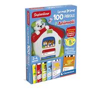 Clementoni Sapientino - Le Mie Prime 100 Parole Animali, Gioco Educativo Elettronico, Bambini 2-4 Anni, 50 Carte Double-Face in Italiano e Inglese per Imparare Nuovi Vocaboli, Lingua Italiana, 16703