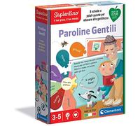 Clementoni Sapientino Le paroline magiche Gioco educativo 3 Anni (Versione in Italiano), Cartone 100% Riciclato, Play for Future Made in Italy, Multicolore, 16309