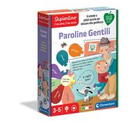Clementoni Sapientino Le paroline magiche Gioco educativo 3 Anni (Versione in Italiano), Cartone 100% Riciclato, Play for Future Made in Italy, Multicolore, 16309